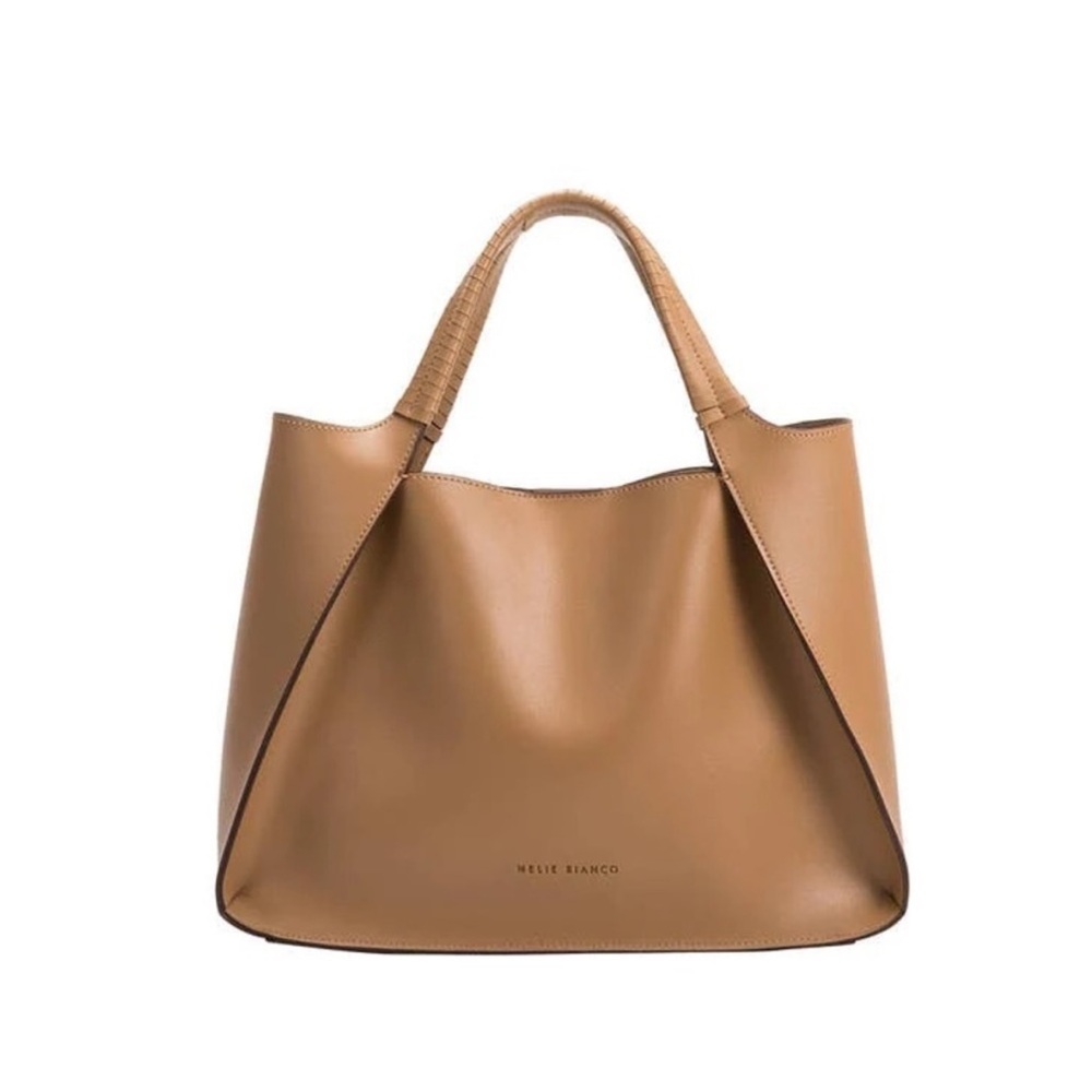 Melie Bianco Megan Recycled vegan tote tan bag